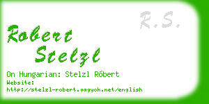 robert stelzl business card